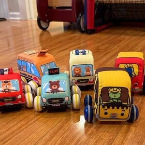 Pull-Back Soft Toy Cars Set